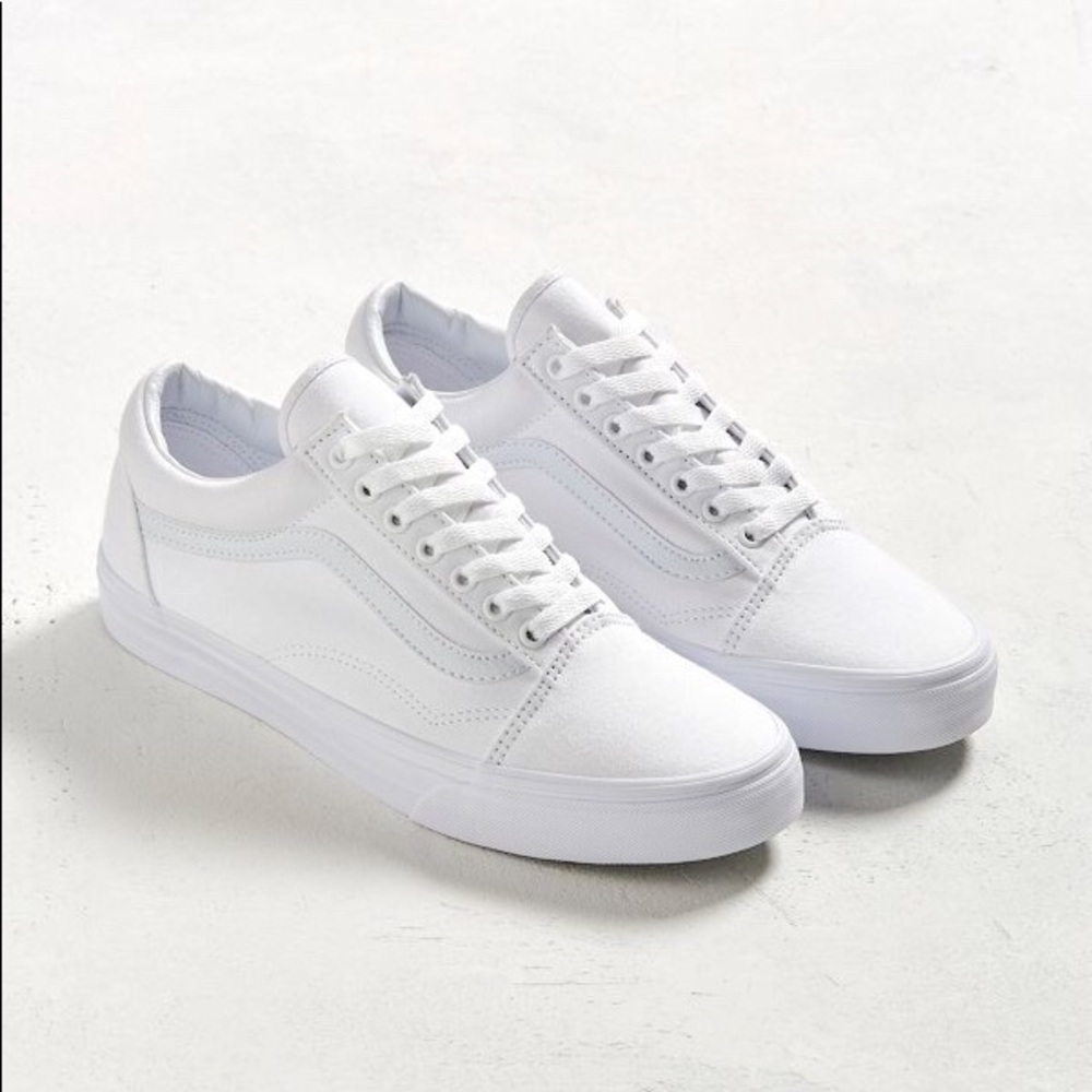 White Old Skool Vans
